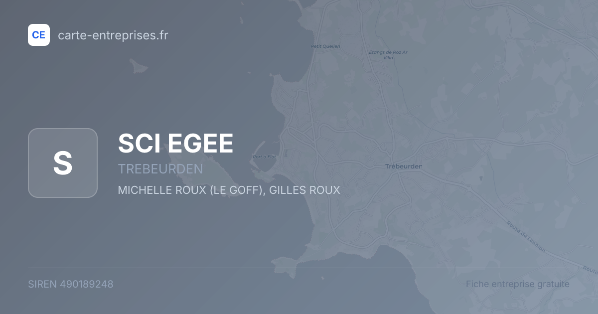 SCI EGEE — 490189248 — fiche entreprise