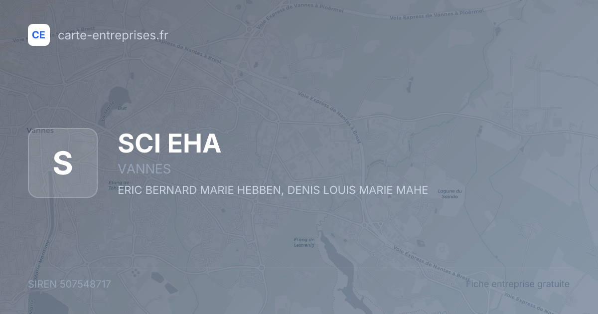 SCI EHA — 507548717 — fiche entreprise