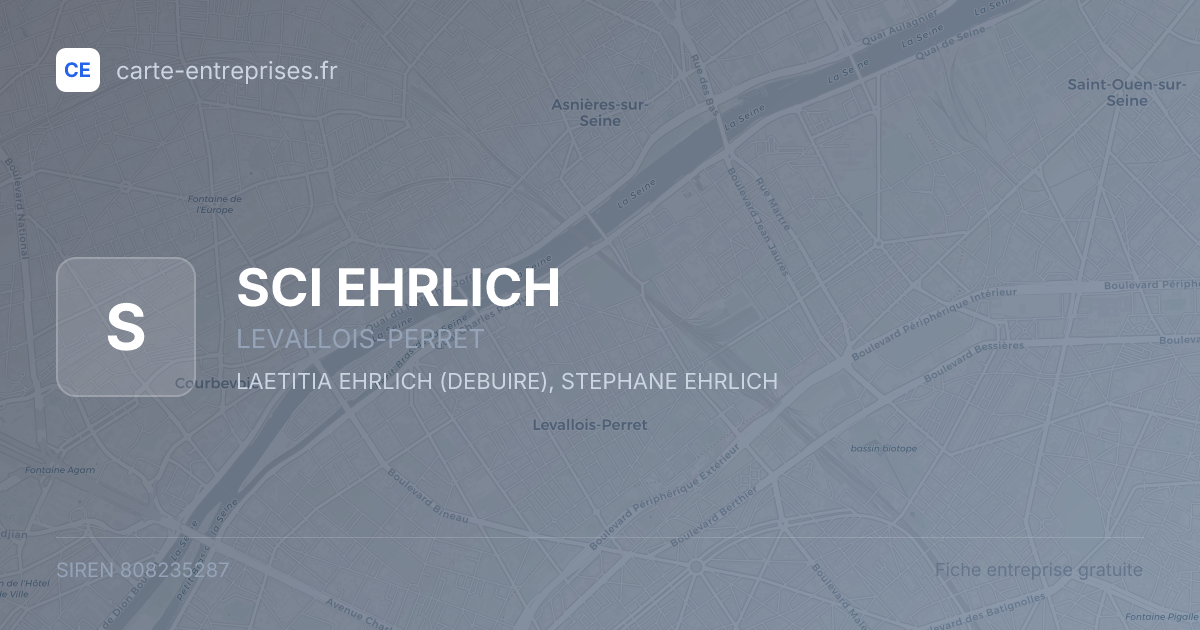 SCI EHRLICH — 808235287 — fiche entreprise