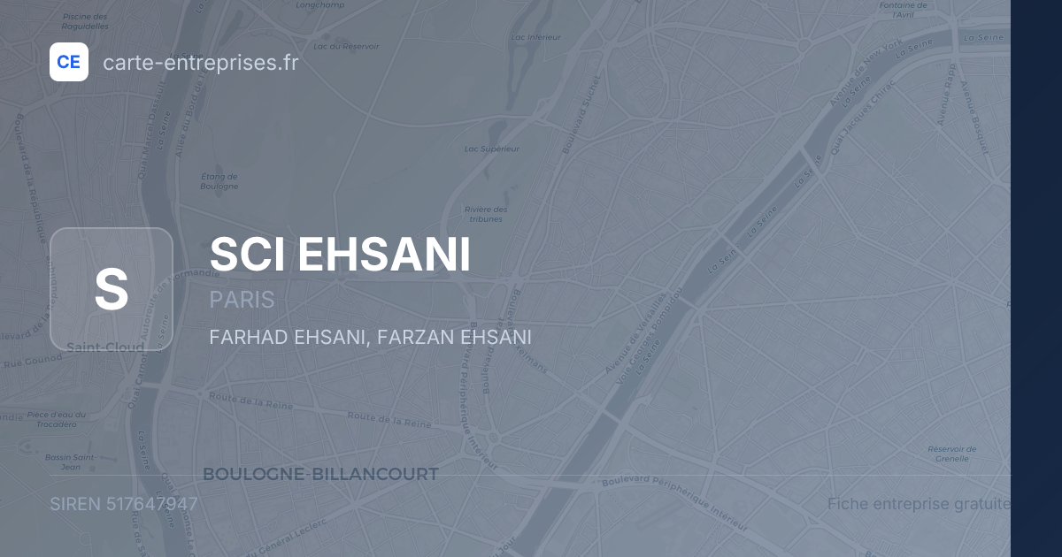 SCI EHSANI — 517647947 — fiche entreprise