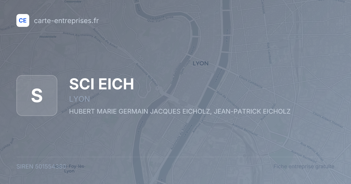 SCI EICH — 501554380 — fiche entreprise