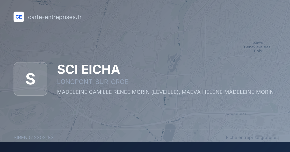 SCI EICHA — 512302183 — fiche entreprise