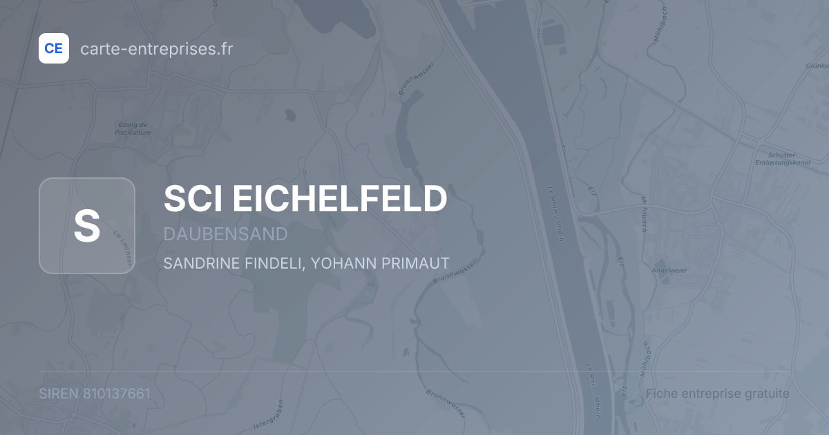 SCI EICHELFELD — 810137661 — fiche entreprise