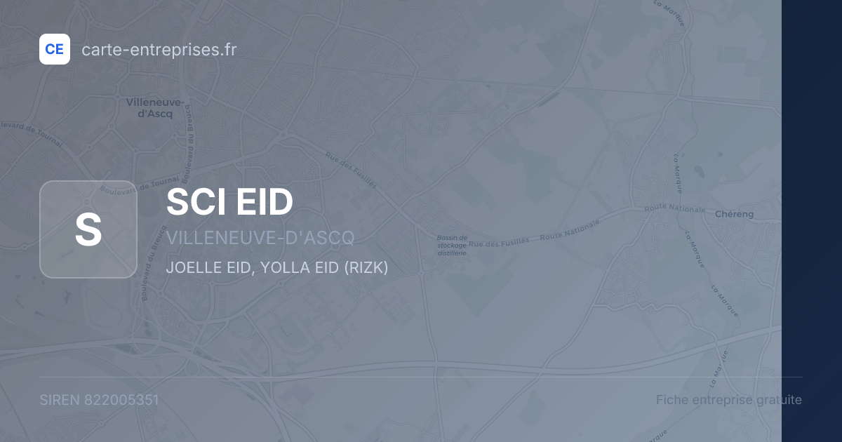 SCI EID — 822005351 — fiche entreprise