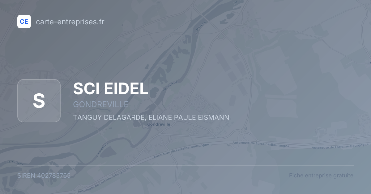 SCI EIDEL — 402783765 — fiche entreprise