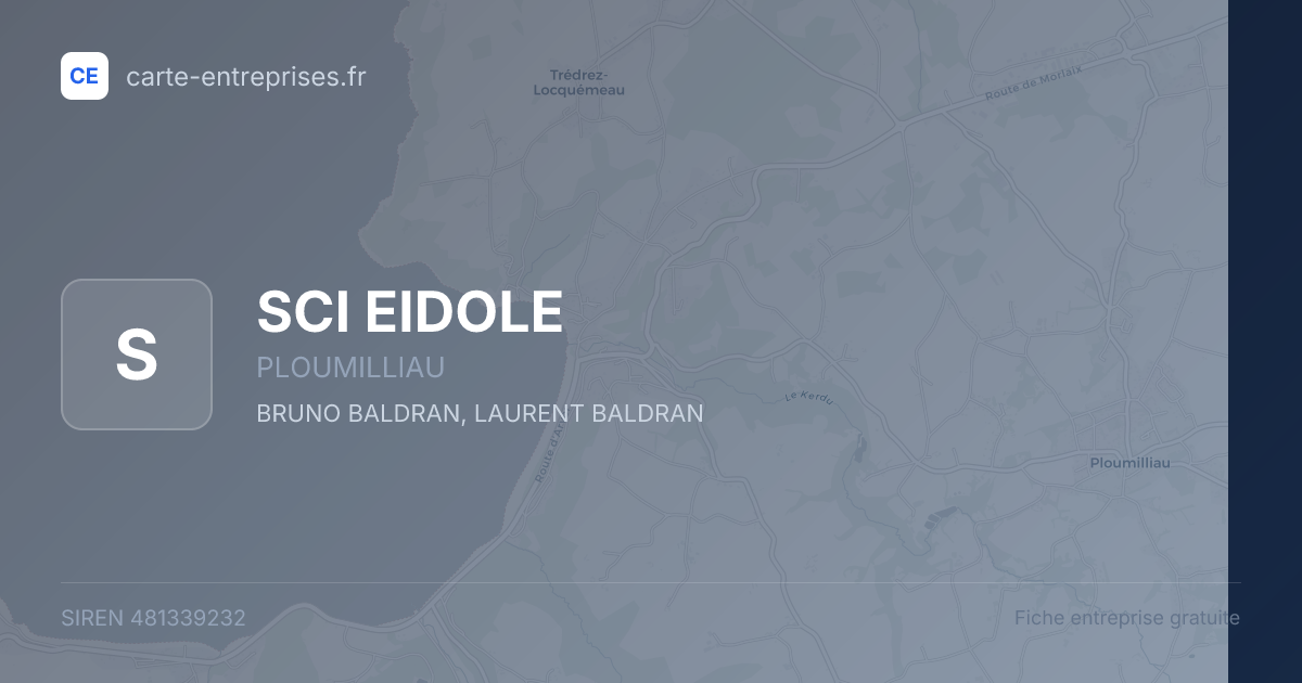 SCI EIDOLE — 481339232 — fiche entreprise