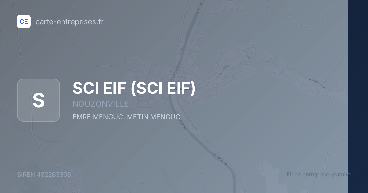 SCI EIF — 482263308 — fiche entreprise