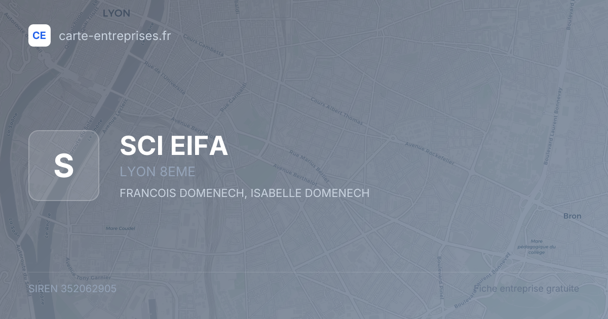 SCI EIFA — 352062905 — fiche entreprise