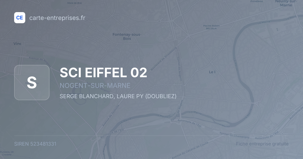 SCI EIFFEL 02 — 523481331 — fiche entreprise