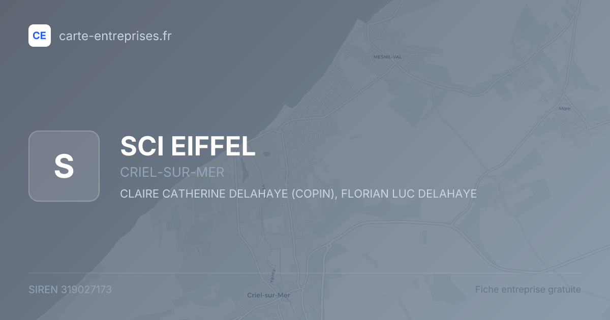 SCI EIFFEL — 319027173 — fiche entreprise