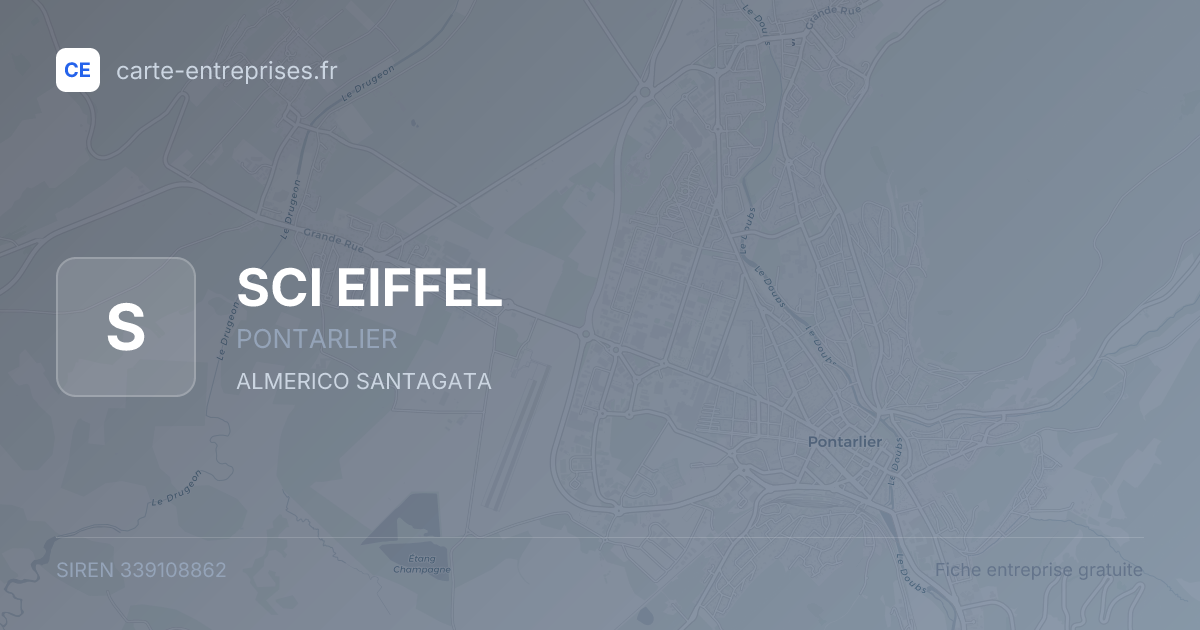 SCI EIFFEL — 339108862 — fiche entreprise