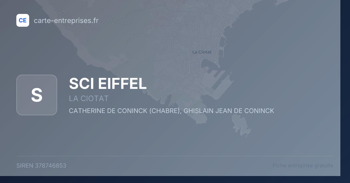 SCI EIFFEL — 378746853 — fiche entreprise