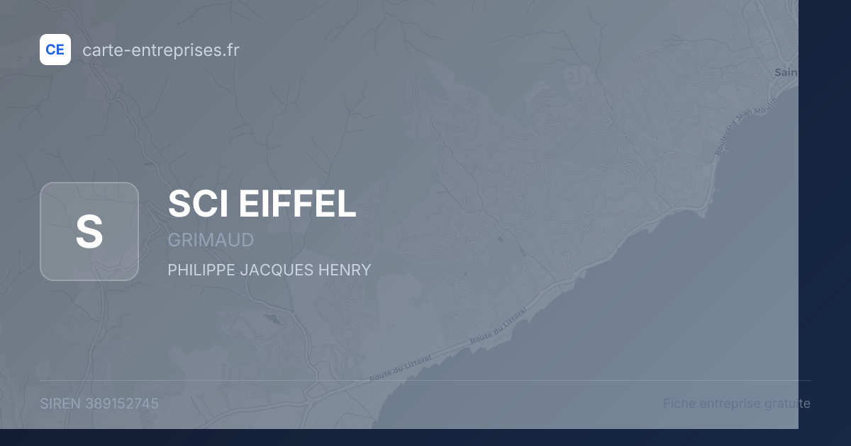 SCI EIFFEL — 389152745 — fiche entreprise