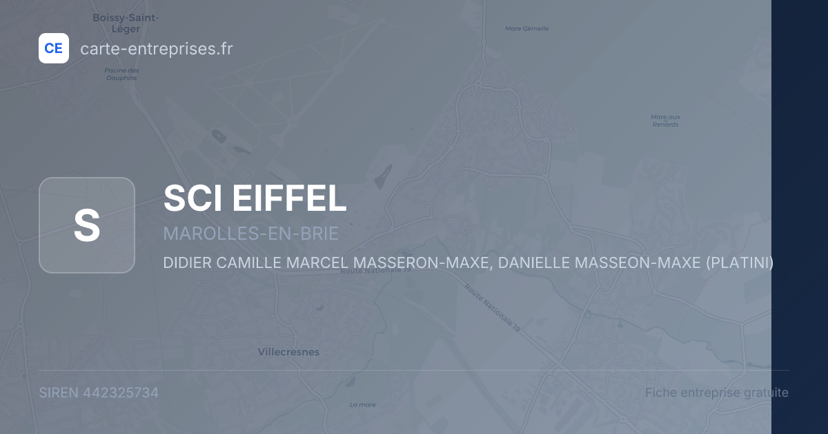 SCI EIFFEL — 442325734 — fiche entreprise
