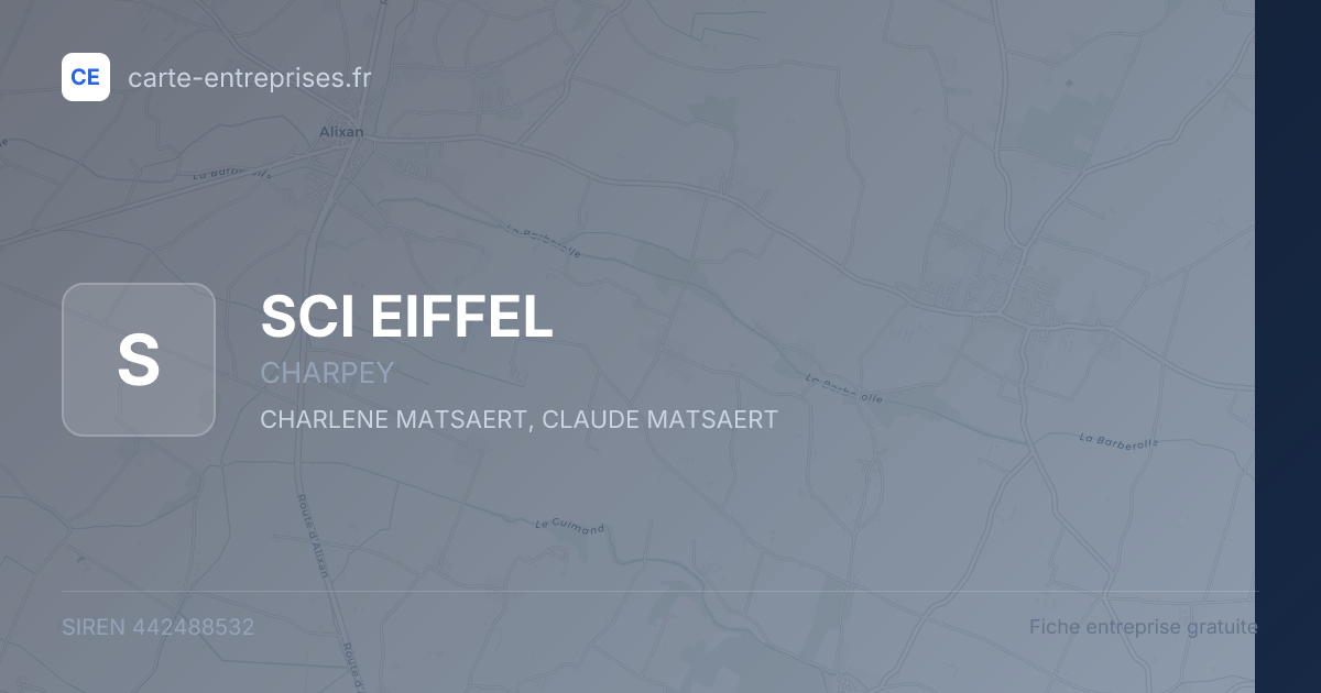 SCI EIFFEL — 442488532 — fiche entreprise