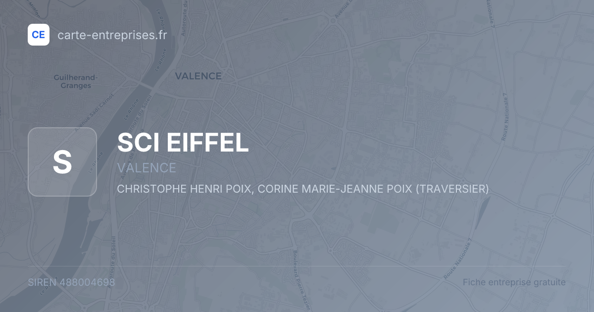 SCI EIFFEL — 488004698 — fiche entreprise