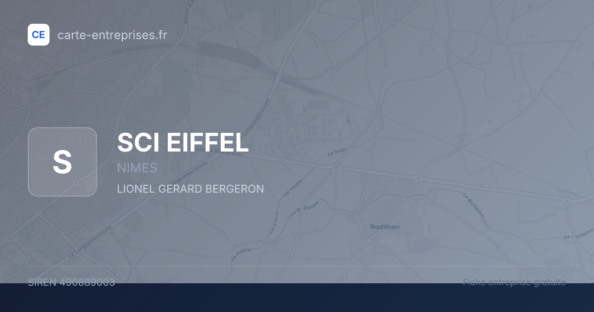 SCI EIFFEL — 490889003 — fiche entreprise