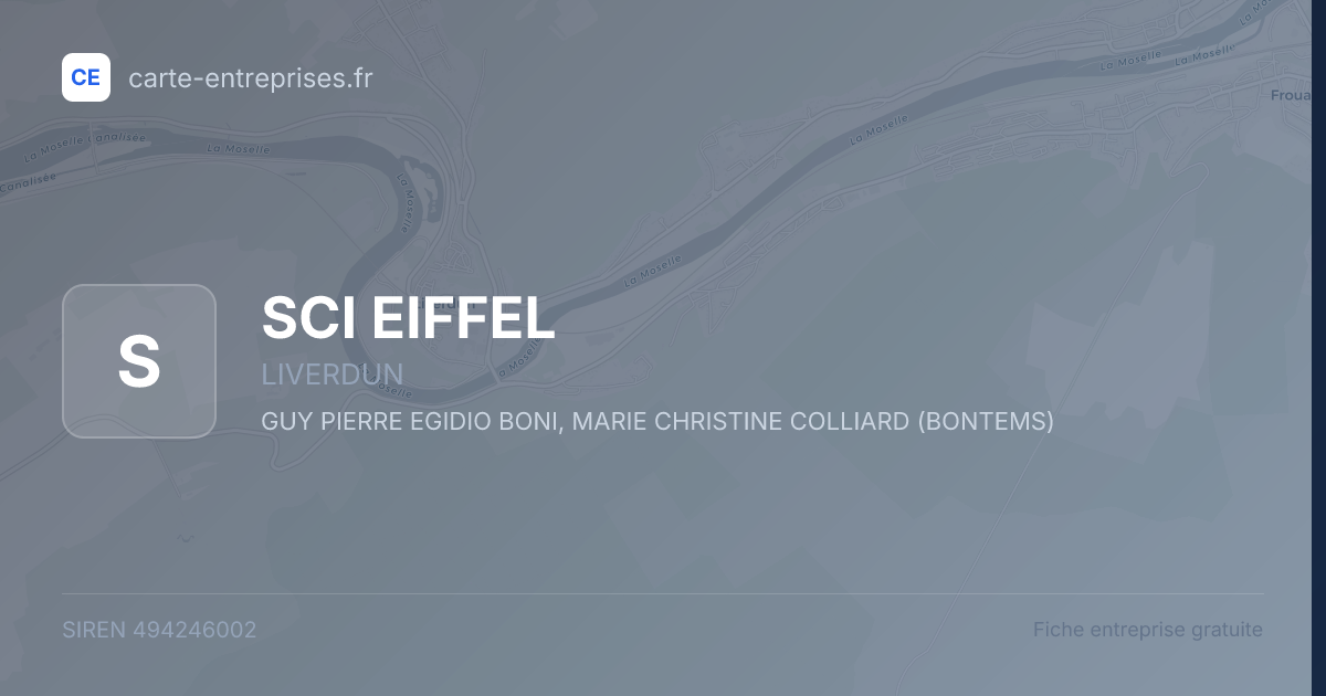 SCI EIFFEL — 494246002 — fiche entreprise