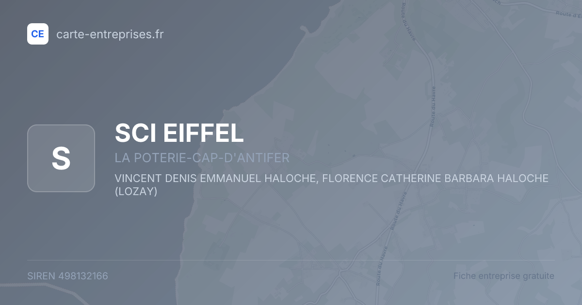 SCI EIFFEL — 498132166 — fiche entreprise