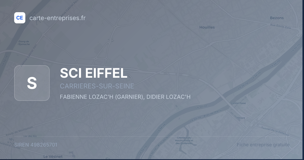 SCI EIFFEL — 498265701 — fiche entreprise