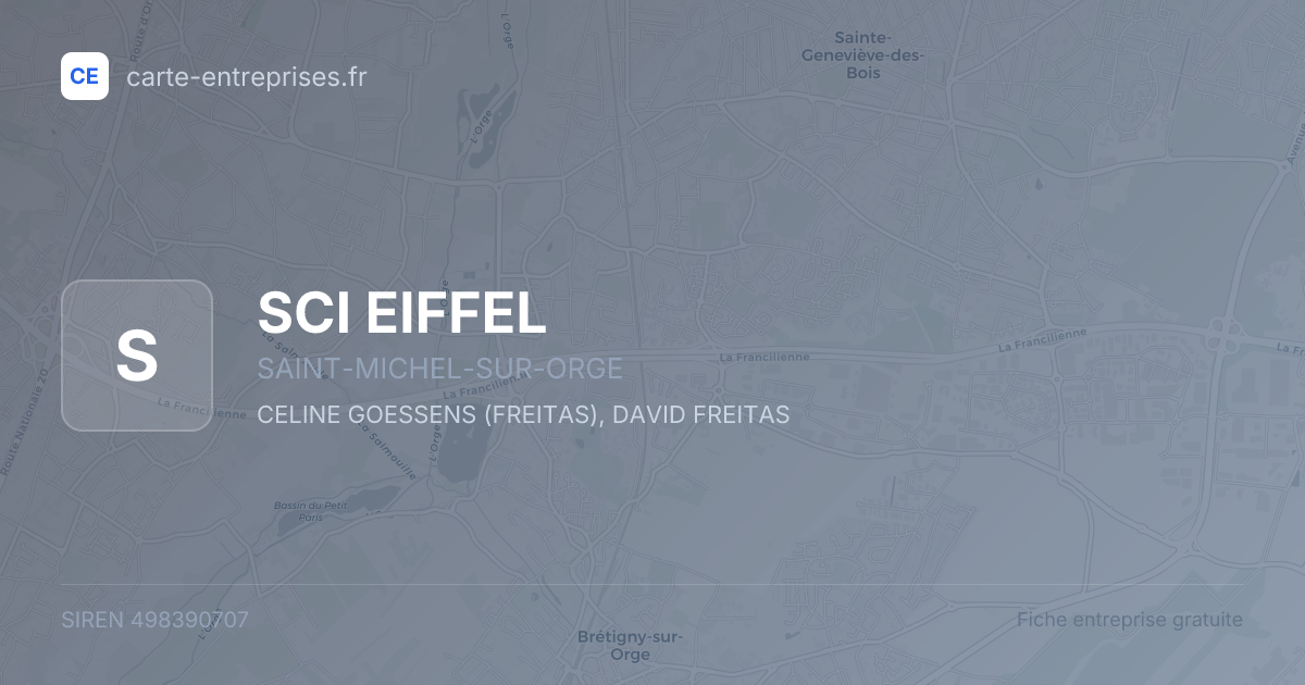 SCI EIFFEL — 498390707 — fiche entreprise