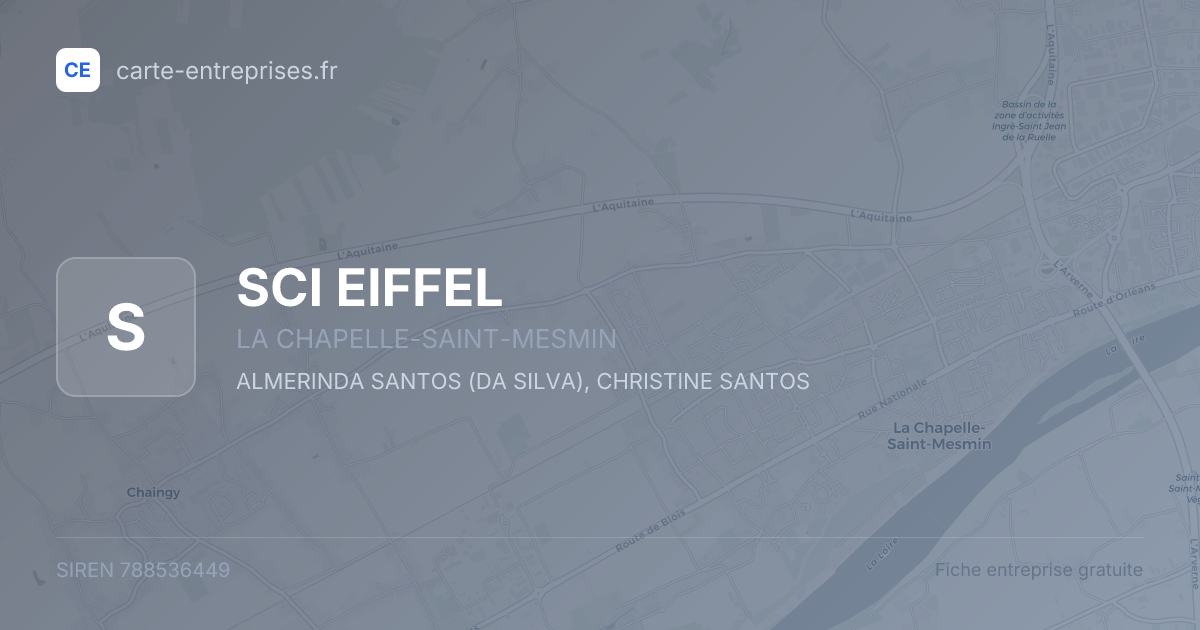 SCI EIFFEL — 788536449 — fiche entreprise