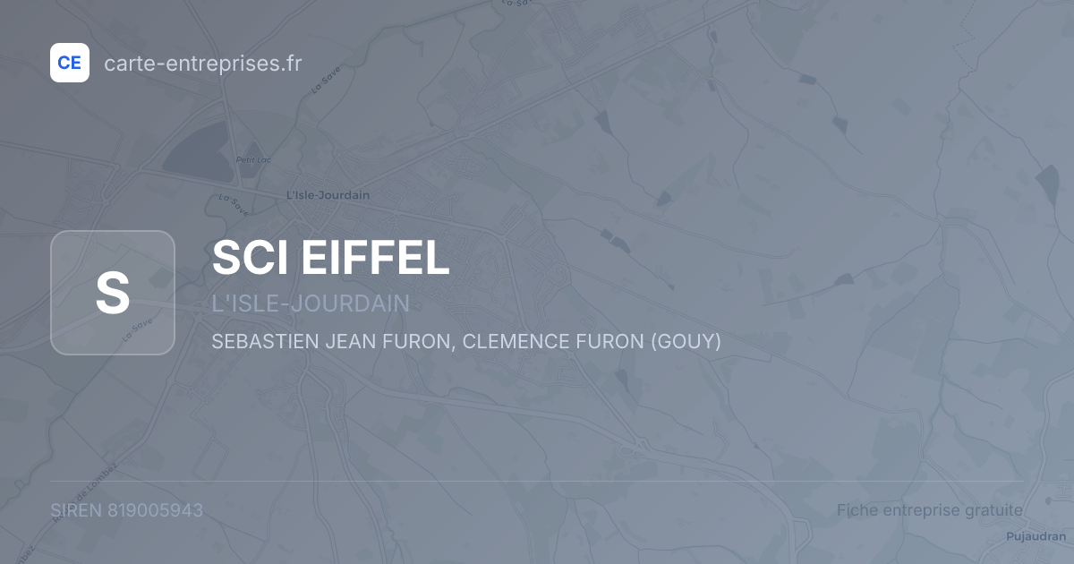 SCI EIFFEL — 819005943 — fiche entreprise