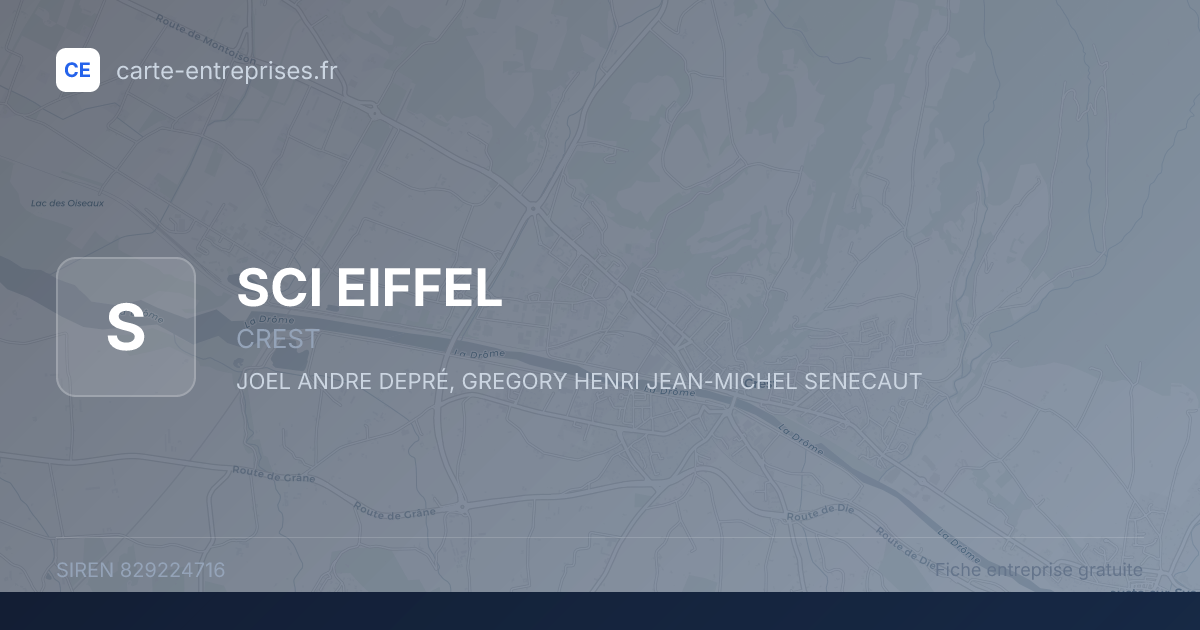 SCI EIFFEL — 829224716 — fiche entreprise