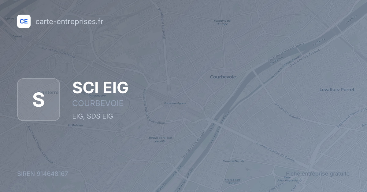 SCI EIG — 914648167 — fiche entreprise