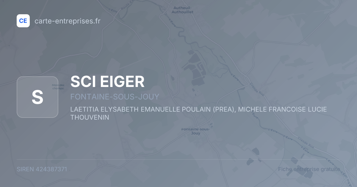 SCI EIGER — 424387371 — fiche entreprise