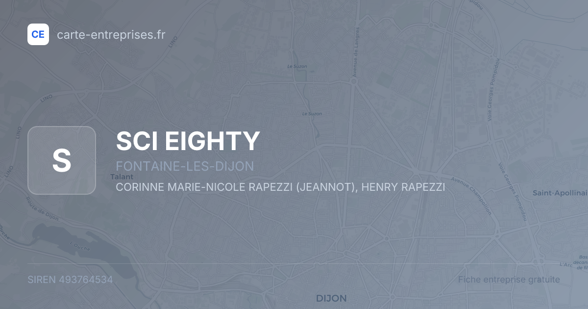 SCI EIGHTY — 493764534 — fiche entreprise