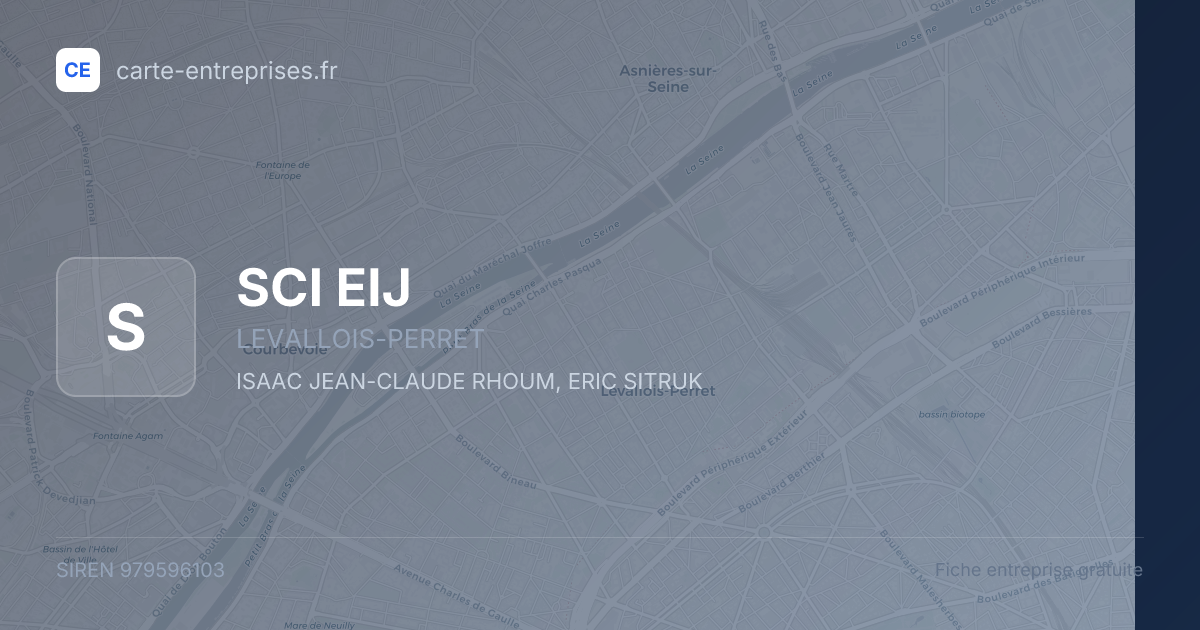 SCI EIJ — 979596103 — fiche entreprise