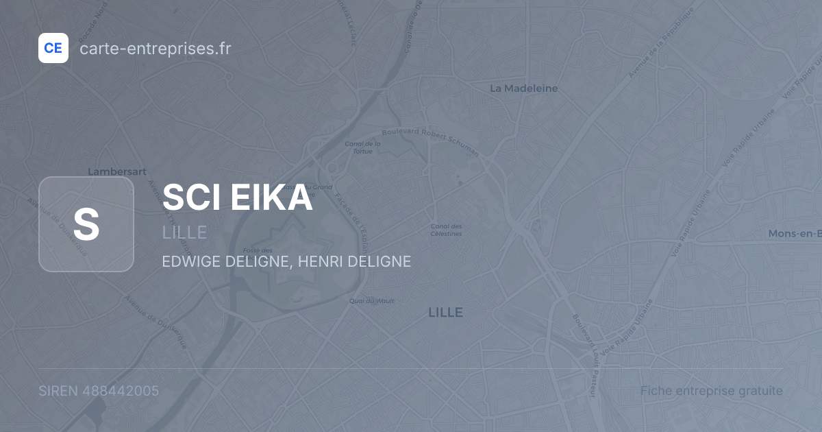 SCI EIKA — 488442005 — fiche entreprise