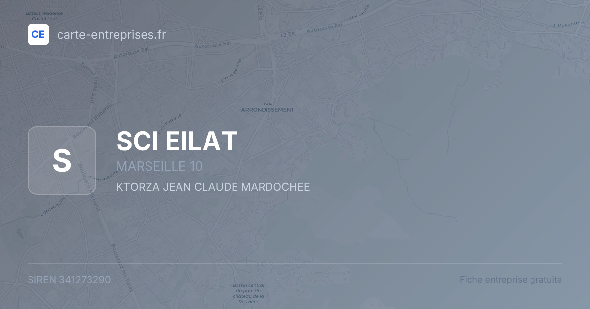 SCI EILAT — 341273290 — fiche entreprise