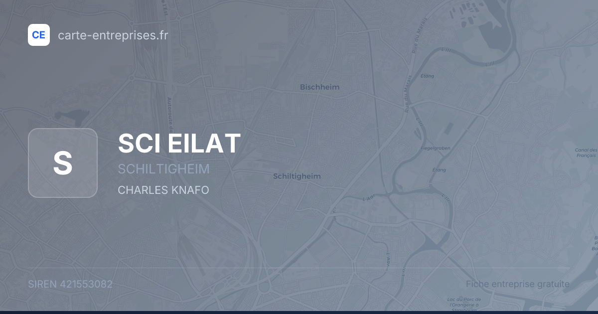 SCI EILAT — 421553082 — fiche entreprise