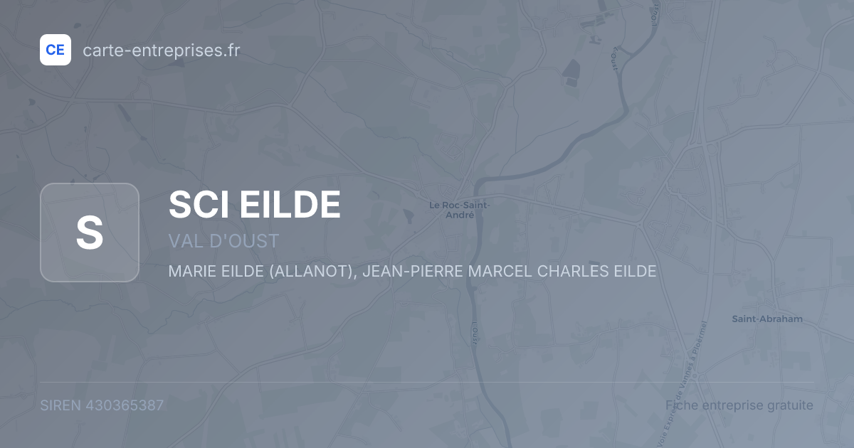 SCI EILDE — 430365387 — fiche entreprise