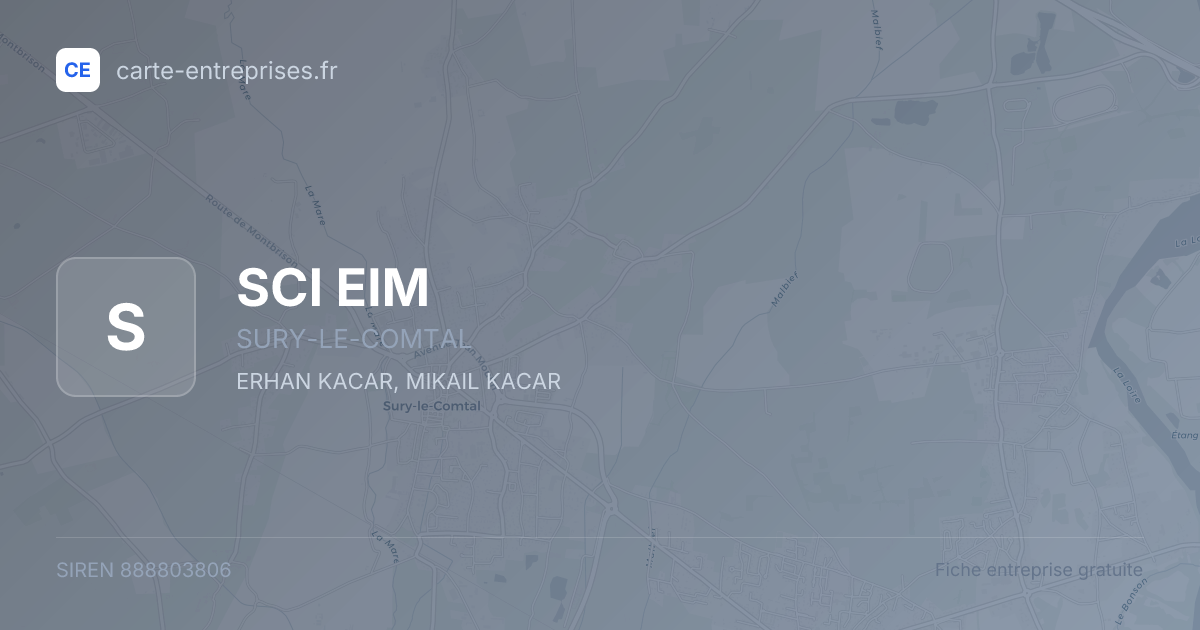 SCI EIM — 888803806 — fiche entreprise