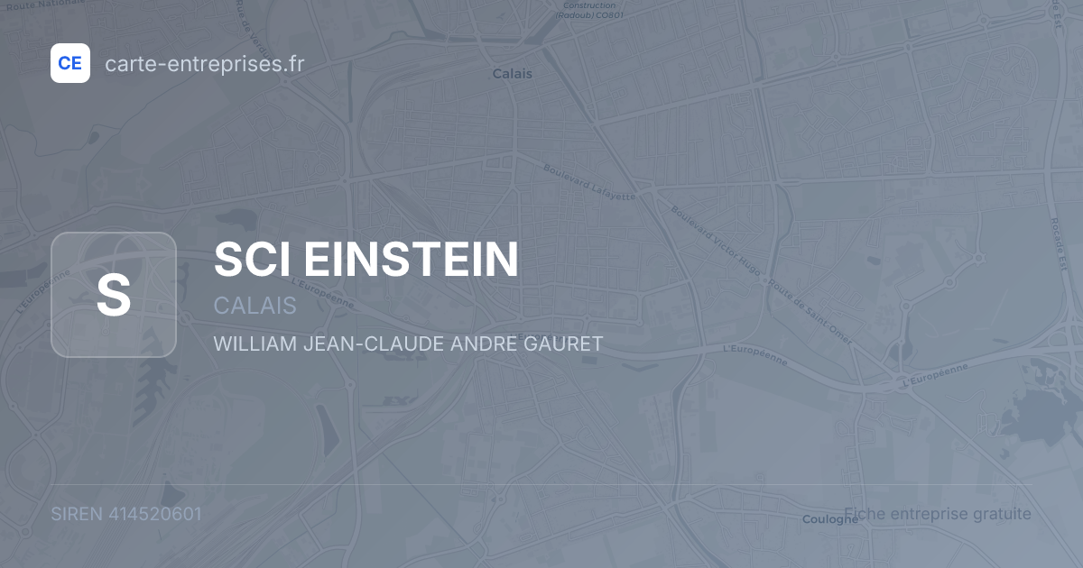SCI EINSTEIN — 414520601 — fiche entreprise