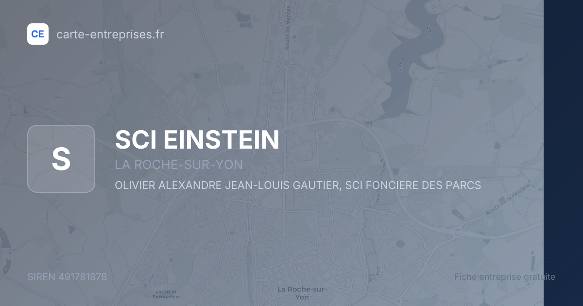 SCI EINSTEIN — 491781878 — fiche entreprise