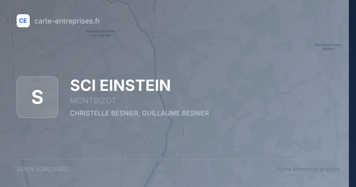 SCI EINSTEIN — 504926460 — fiche entreprise