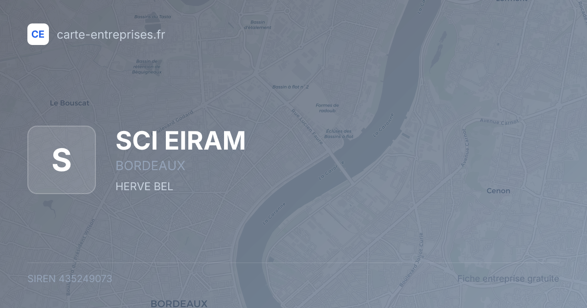 SCI EIRAM — 435249073 — fiche entreprise