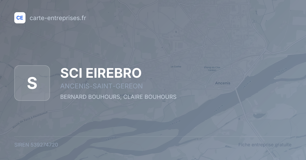 SCI EIREBRO — 539274720 — fiche entreprise
