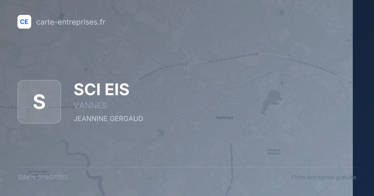 SCI EIS — 388071151 — fiche entreprise