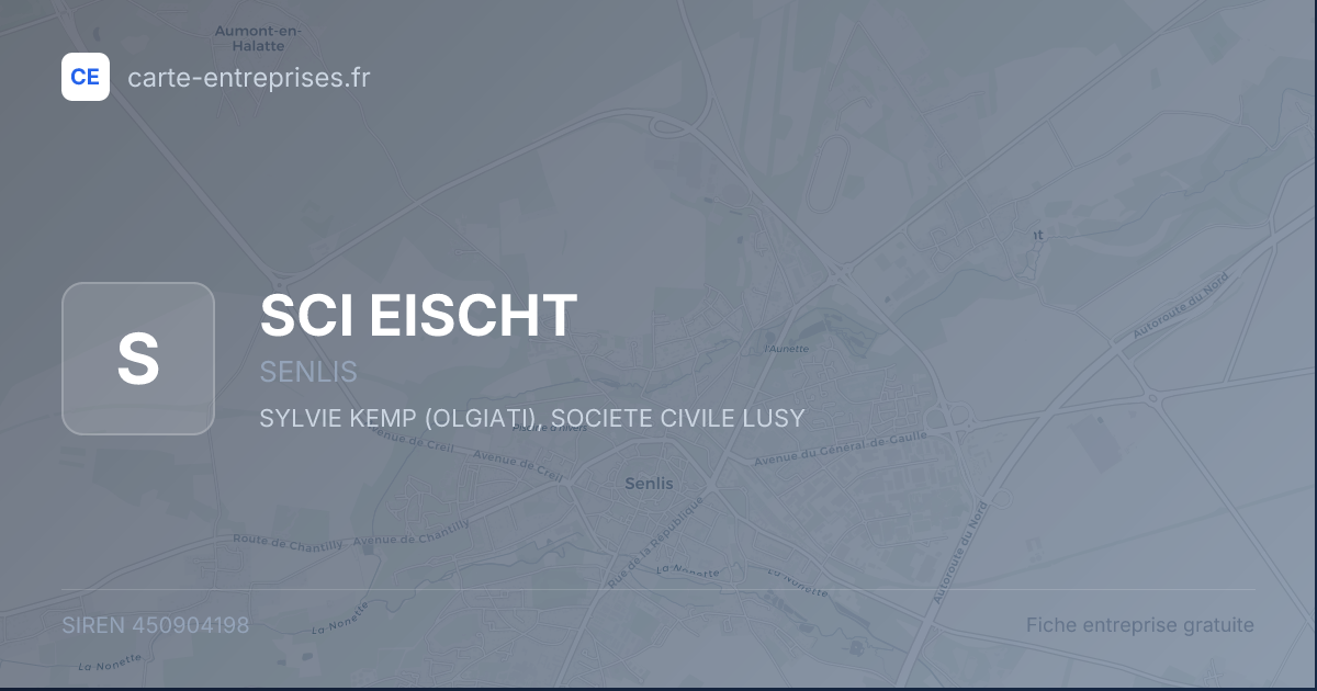 SCI EISCHT — 450904198 — fiche entreprise