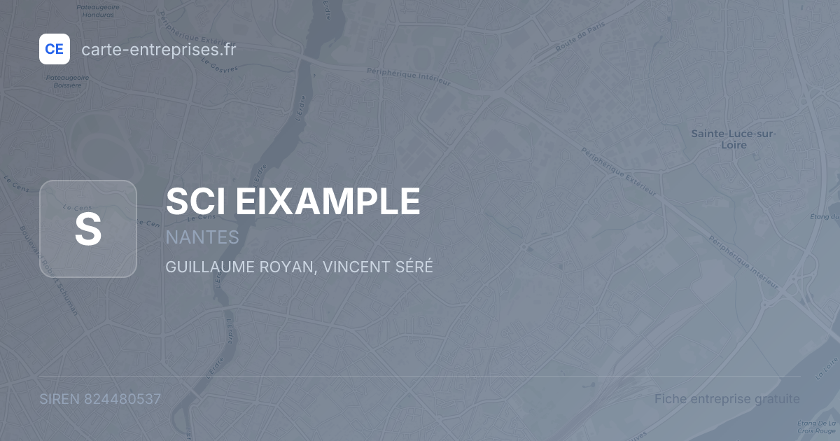 SCI EIXAMPLE — 824480537 — fiche entreprise