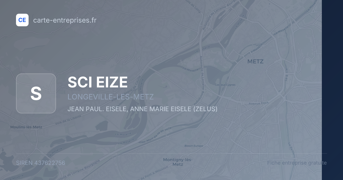 SCI EIZE — 437622756 — fiche entreprise