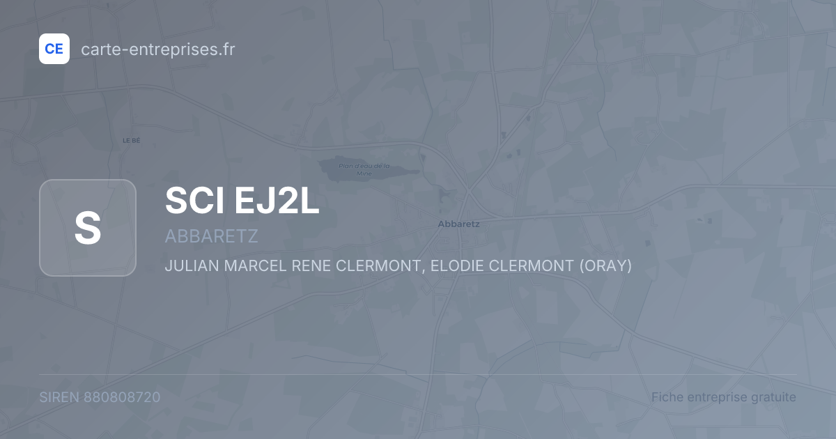 SCI EJ2L — 880808720 — fiche entreprise