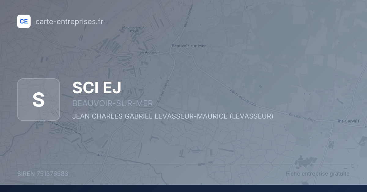 SCI EJ — 751376583 — fiche entreprise