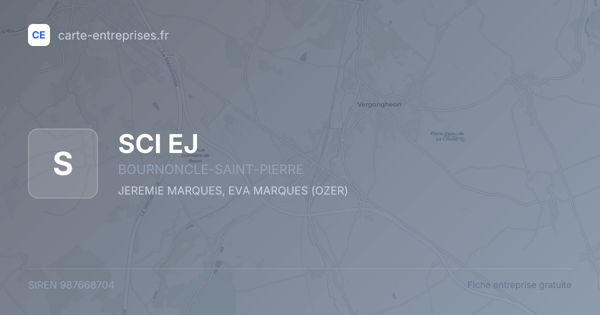 SCI EJ — 987668704 — fiche entreprise