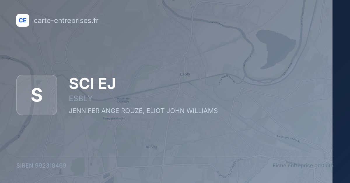 SCI EJ — 992318469 — fiche entreprise